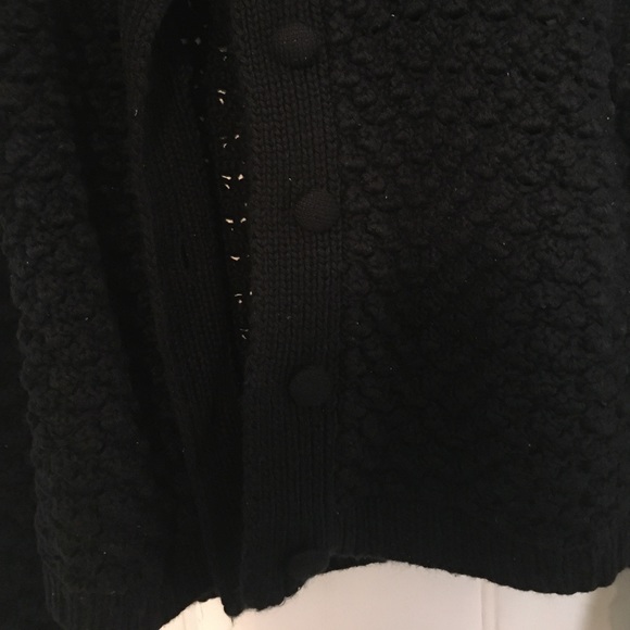 Moda International Black Button-up Wool Sweater - Picture 5 of 12